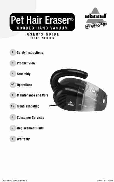Bissell Vacuum Cleaner 33A1-page_pdf